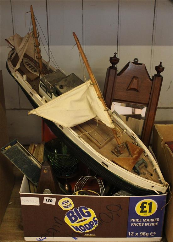 Metronome, boat, boxes, mirror, etc